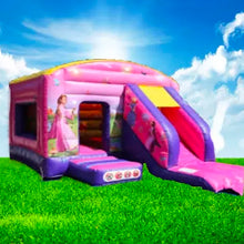 Load image into Gallery viewer, Princess Bouncy Castle with Slide 15ft x 18ft